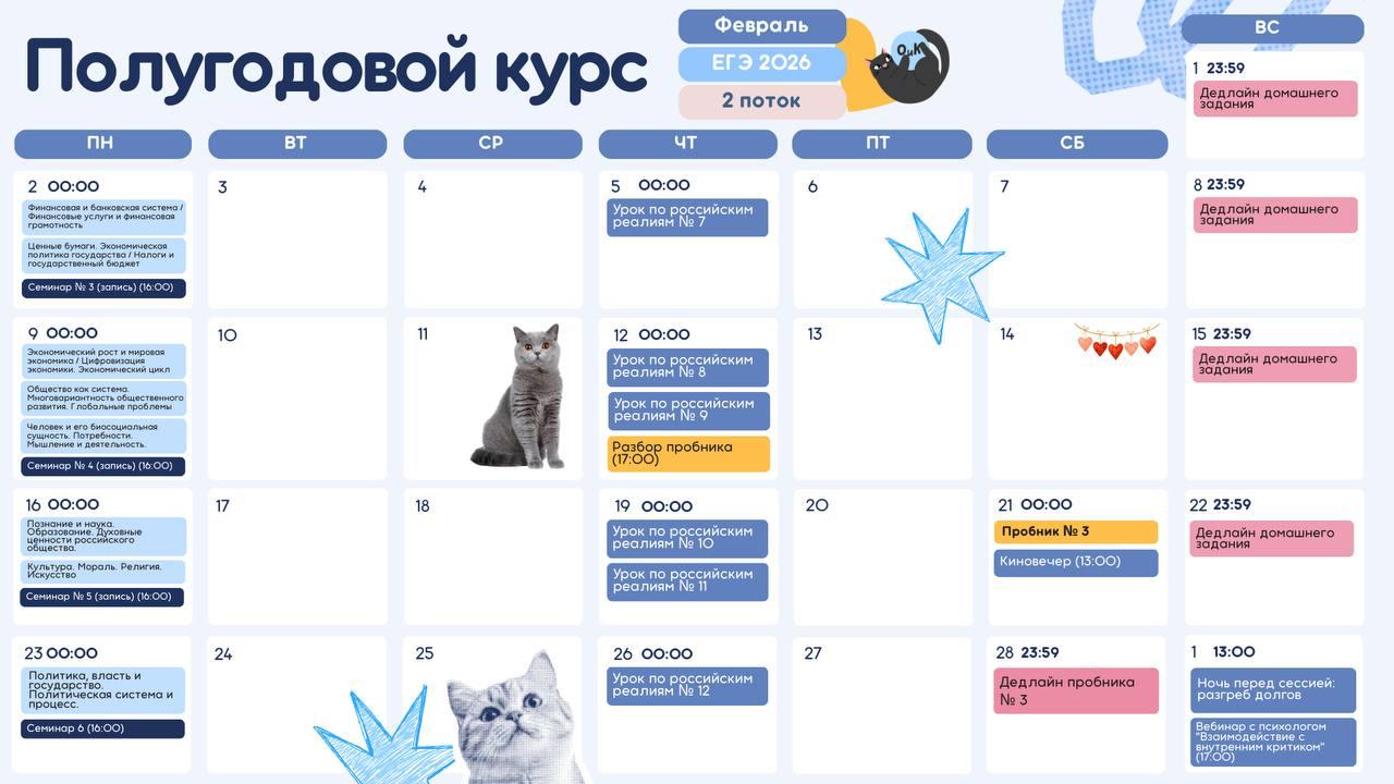 Февраль ❄️ — программа курса, изображение 1