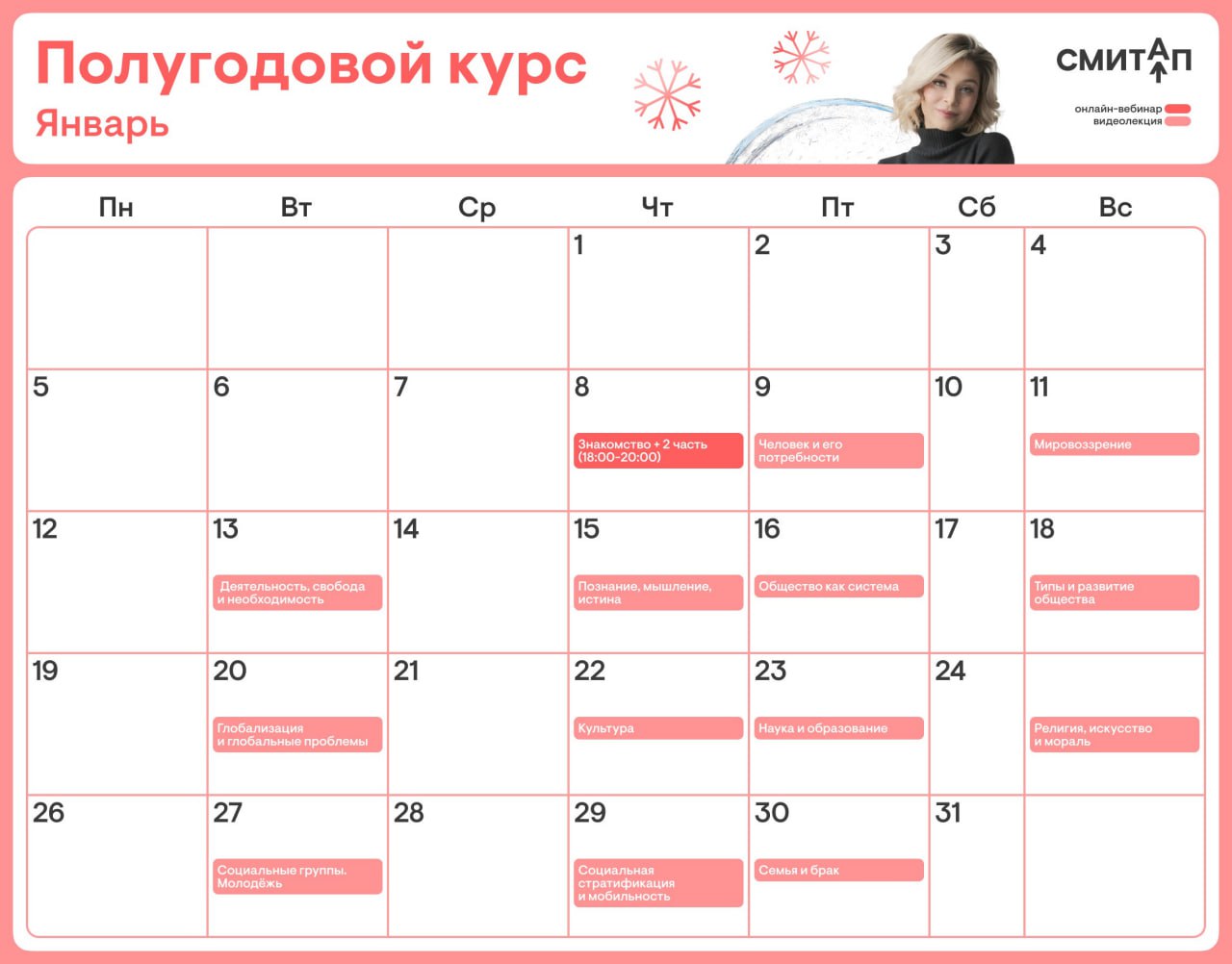 Январь 🎄 — программа курса, изображение 1