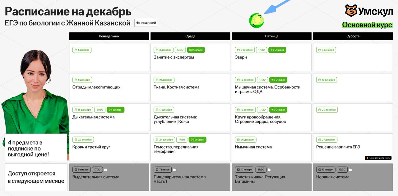 Декабрь ☃️ — программа курса, изображение 1