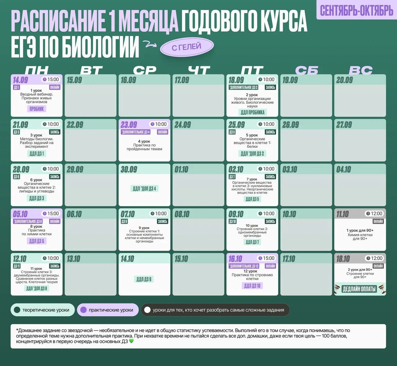 Сентябрь — программа курса, изображение 1