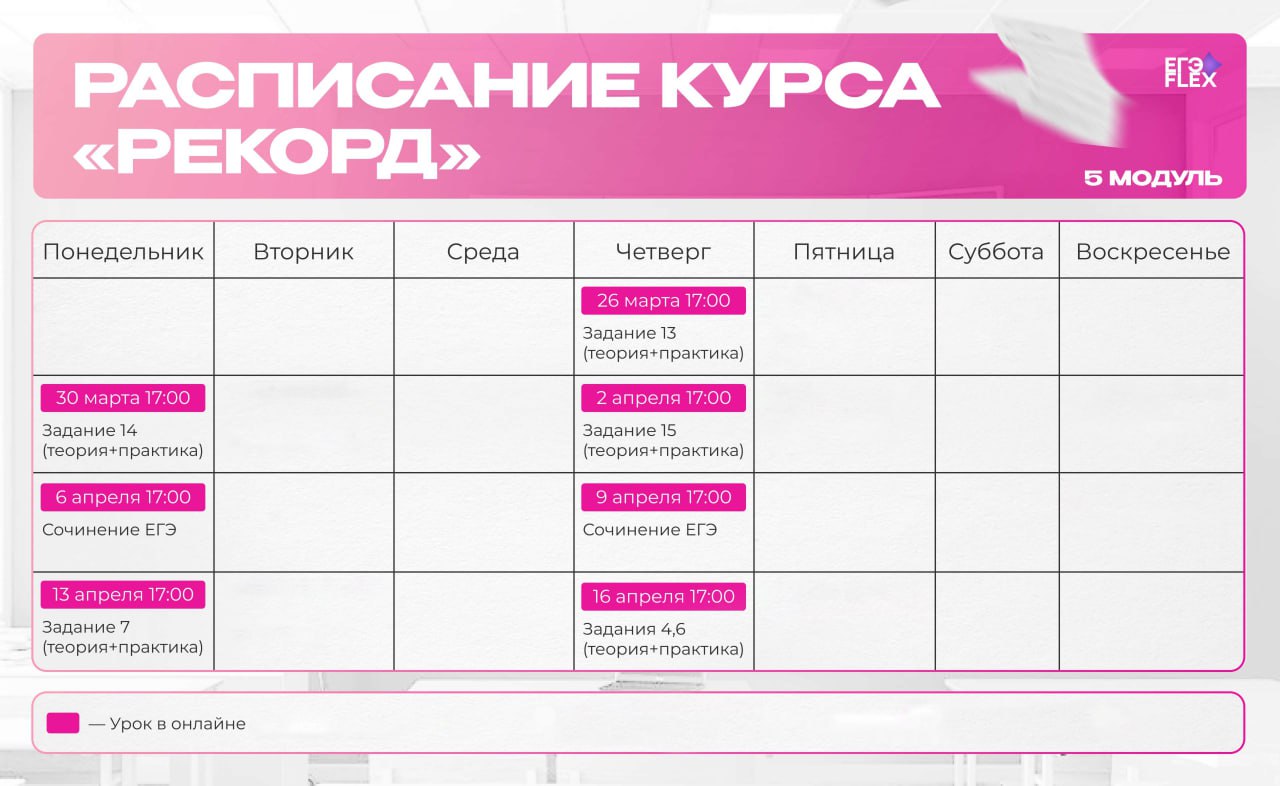 Апрель ☀️ — программа курса, изображение 1