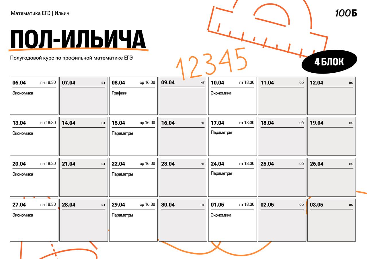 Апрель ☀️ — программа курса, изображение 1