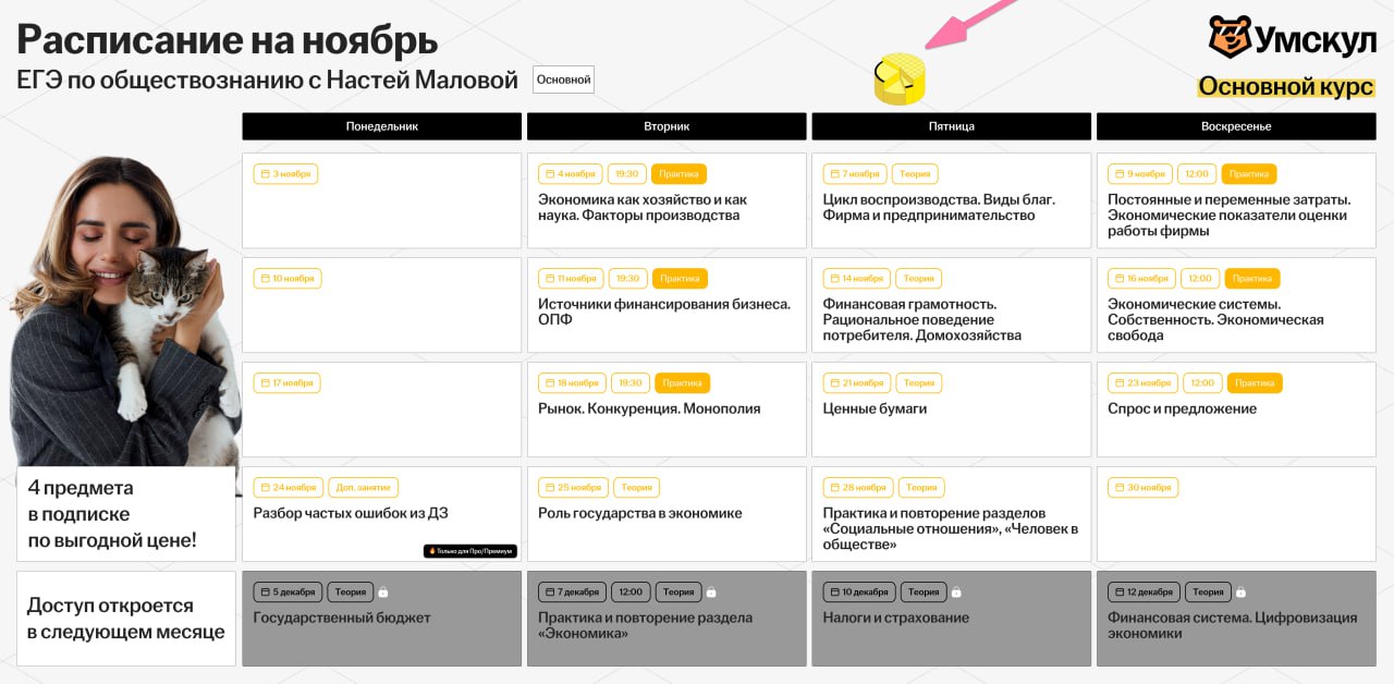 Ноябрь 🌨 — программа курса, изображение 1