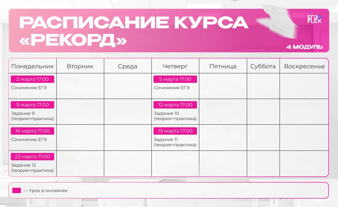 Март 🌤 — программа курса, изображение 1