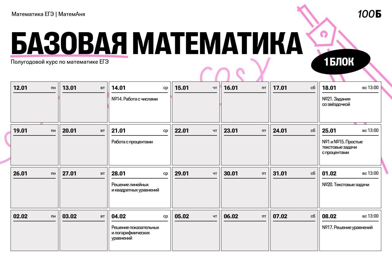 Январь 🎄 — программа курса, изображение 1
